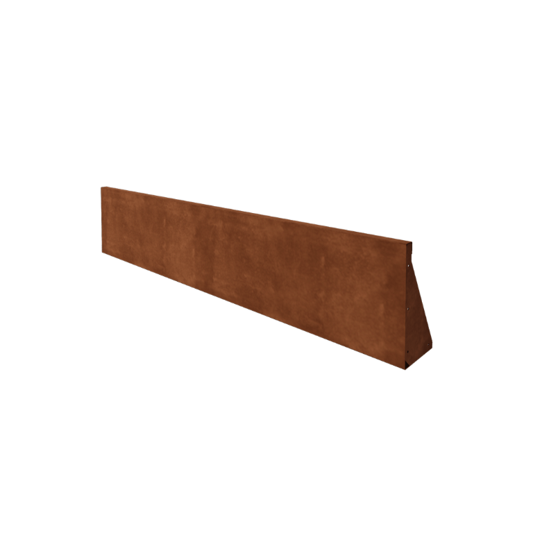 Corten jeklena škarpa - Raven - 200 x 40 cm