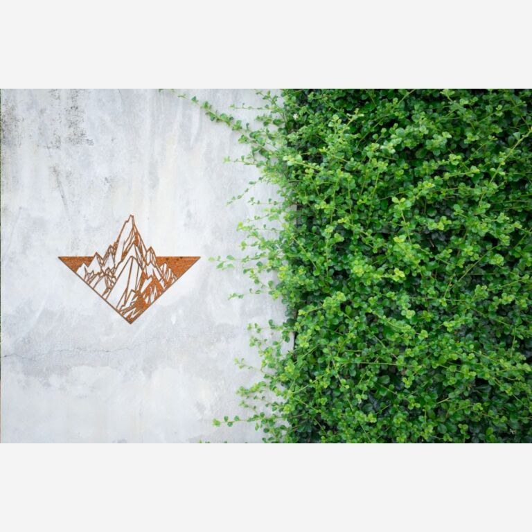 Stenska dekoracija iz jekla corten Gora