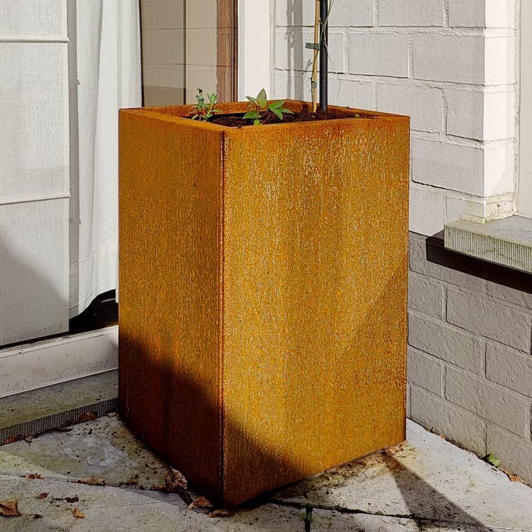 Korito za rože iz jekla corten Texas 30 x 40 cm