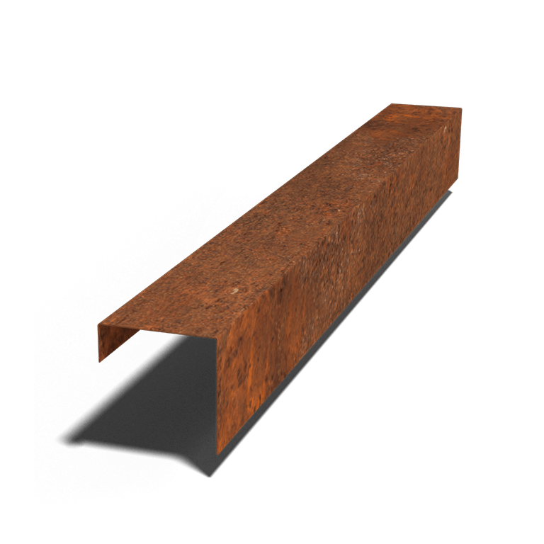 U profil iz jekla corten 15 x 15 x 5 cm (dolžina 150 cm)