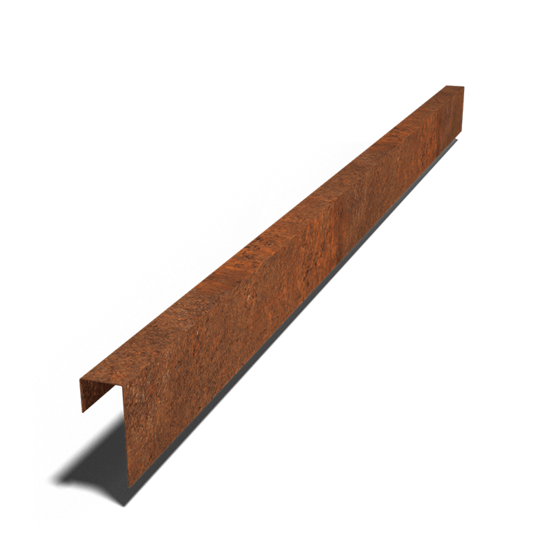 U profil iz jekla corten 15 x 6 x 5 cm (dolžina 240 cm)