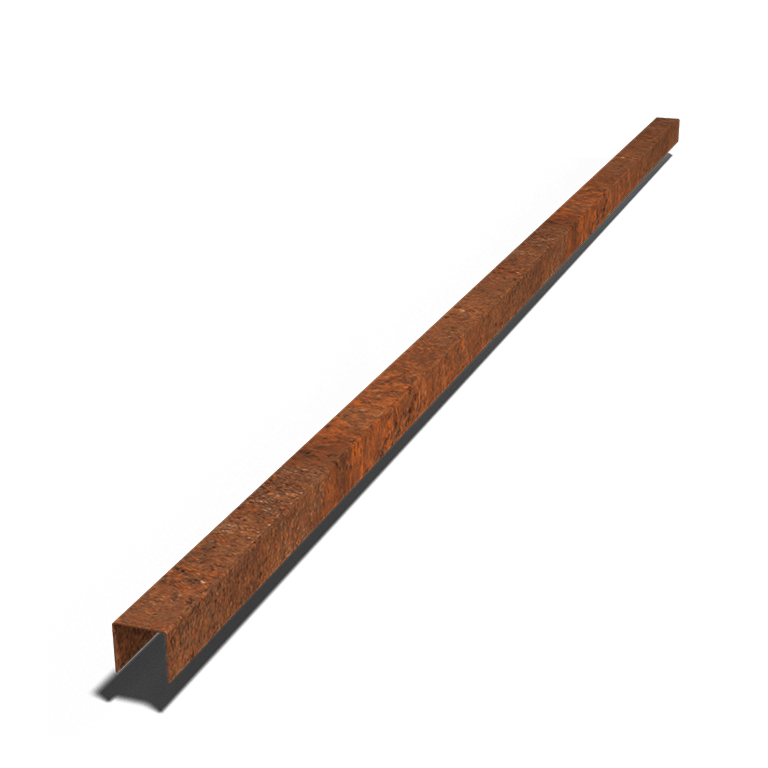 U profil iz jekla corten 5 x 6 x 5 cm (dolžina 240 cm)
