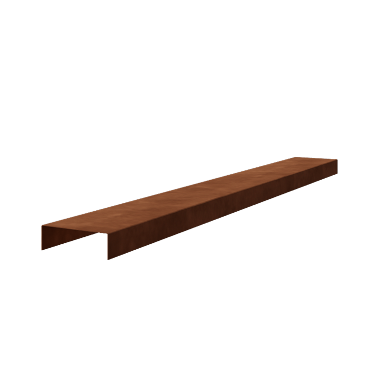 U profil iz jekla corten 5 x 15 x 5 cm (dolžina 240 cm)