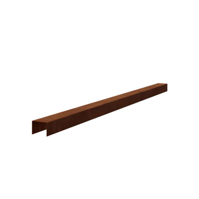 U profil iz jekla corten 5 x 6 x 5 cm (dolžina 240 cm)