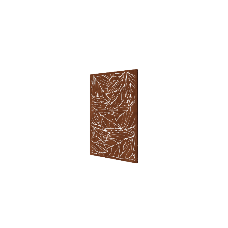 Vrtna plošča iz jekla corten listi 120 x 6 x 190 cm