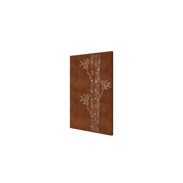 Corten jekleni panel - Bambus - 120 x 6 x 190 cm