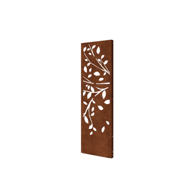 Vrtna plošča iz jekla corten drevo 2. del 60 x 6 x 190 cm