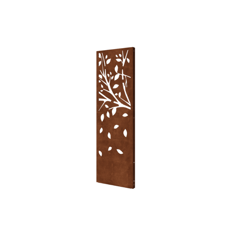 Vrtna plošča iz jekla corten drevo del 3 60 x 6 x 190 cm
