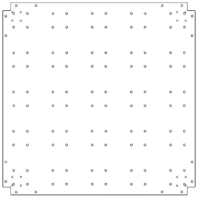 Osnovna plošča pocinkano jeklo 100 x 100 cm
