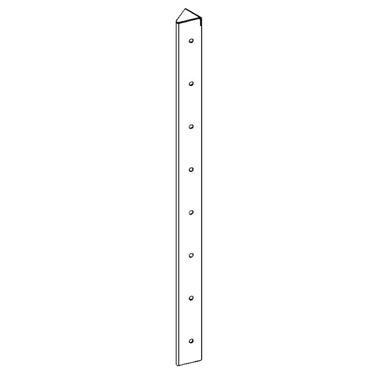 Kotni kos cortenovo jeklo 45° 80 cm