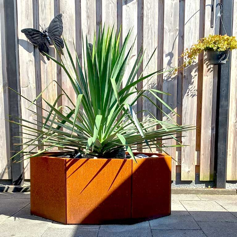 Korito za rože iz jekla corten Chicago 20