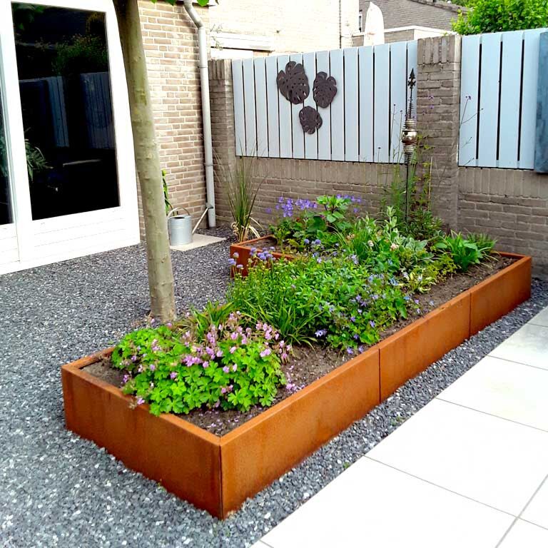 Korito za rože iz jekla corten Kansas 100