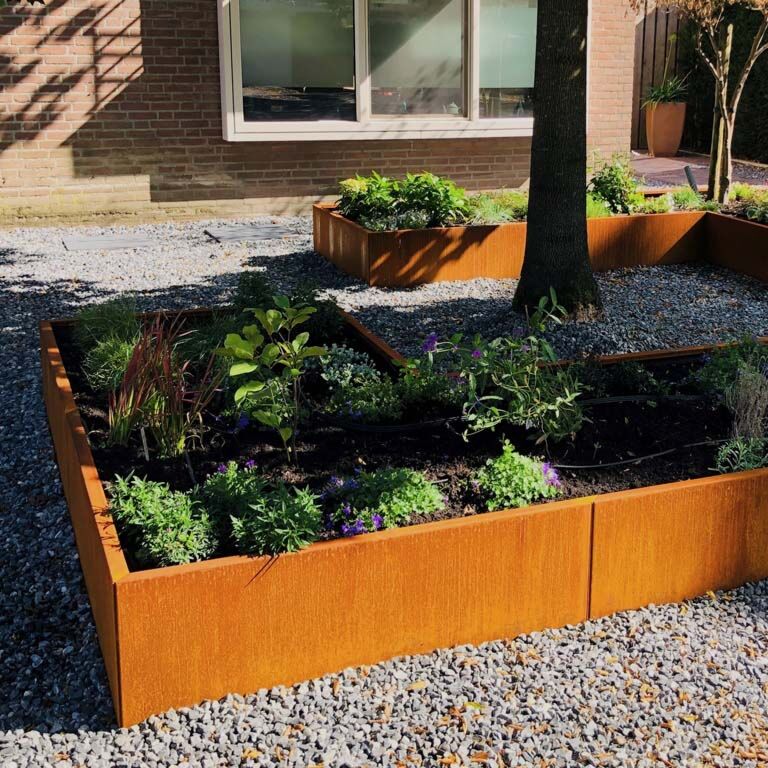 Korito za rože iz jekla corten Kansas 120