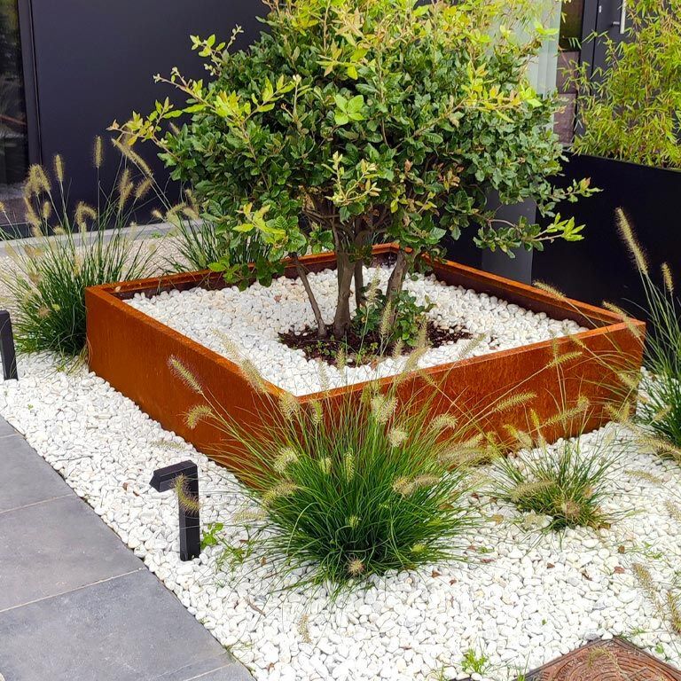 Korito za rože iz jekla corten Miami 120 x 120 cm