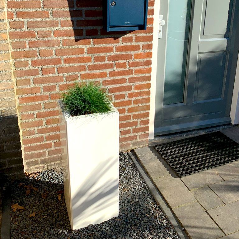 Korito za rože iz prašno barvanega jekla Miami 30 x 30 cm