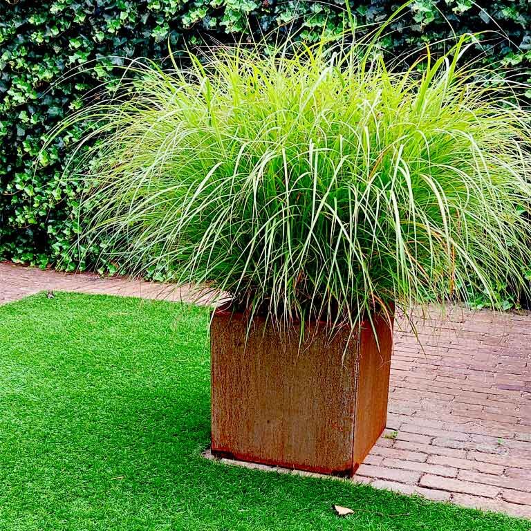 Korito za rože iz jekla corten Miami 40 x 40 cm
