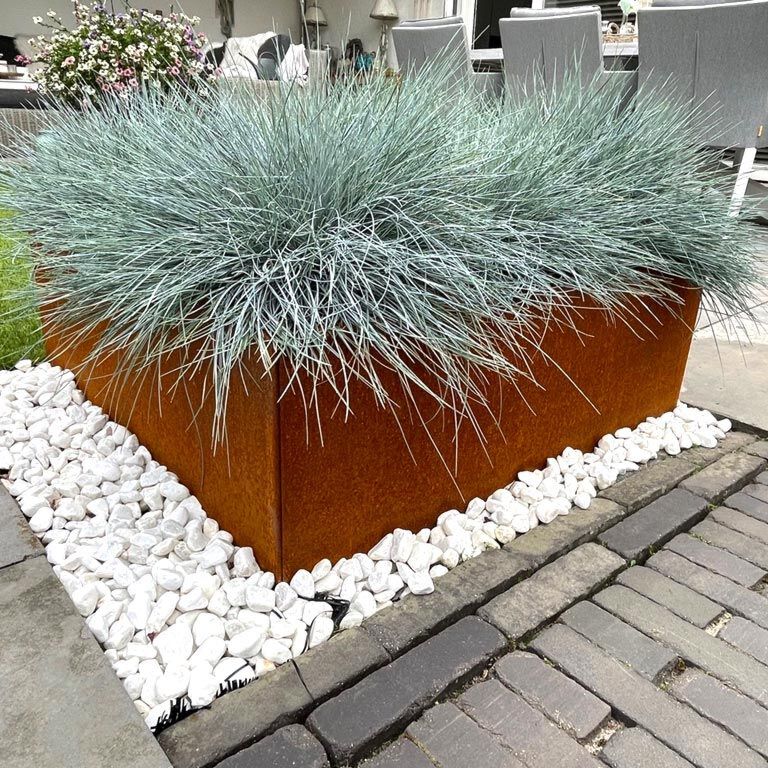 Korito za rože iz jekla corten Miami 80 x 80 cm
