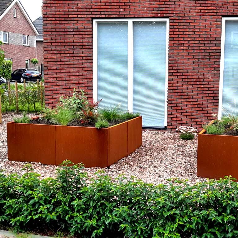 Korito za rože iz jekla corten Miami xxl 160 x 160 cm