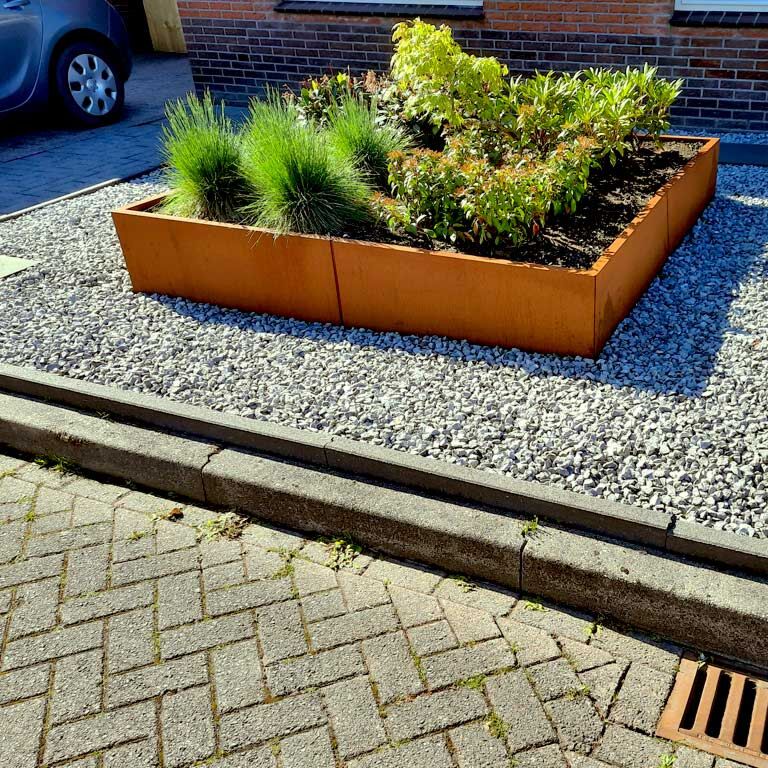 Korito za rože iz jekla corten Miami xxl 200 x 200 cm