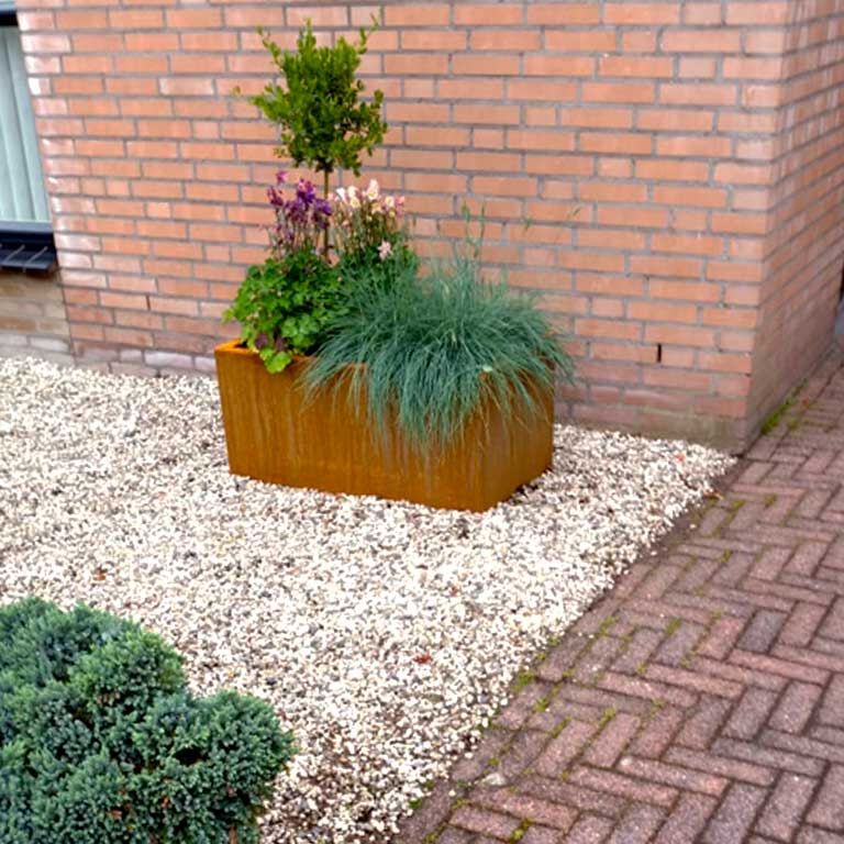Korito za rože iz jekla corten Texas 50 x 80 cm