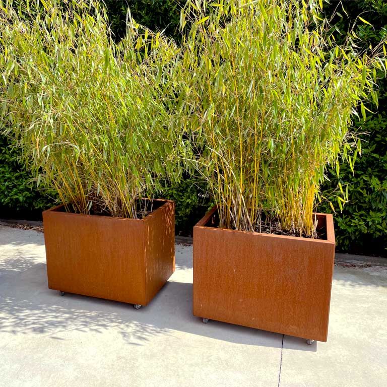 Korito za rože iz jekla corten Texas 60 x 80 cm
