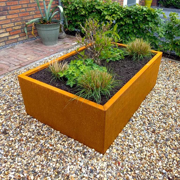 Korito za rože iz jekla corten Texas 80 x 120 cm