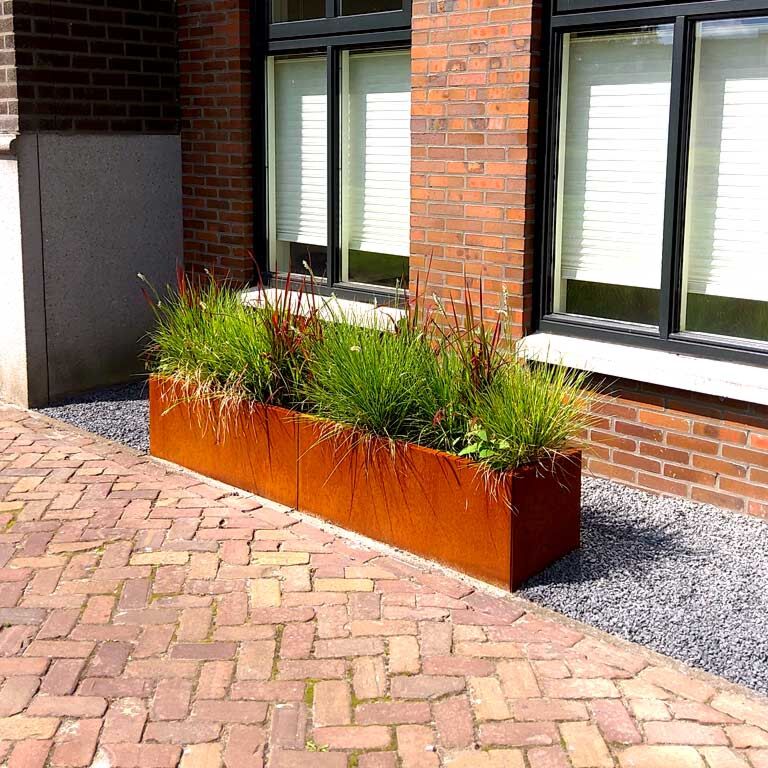 Korito za rože iz jekla corten Texas xxl 200 x 40 cm