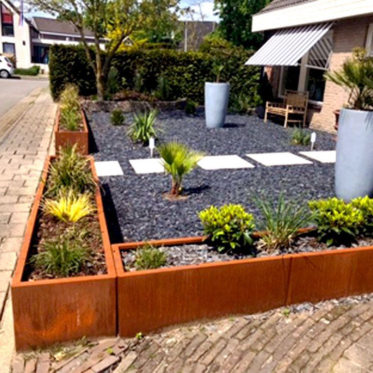 Korito za rože iz jekla corten Texas xxl 200 x 40 cm