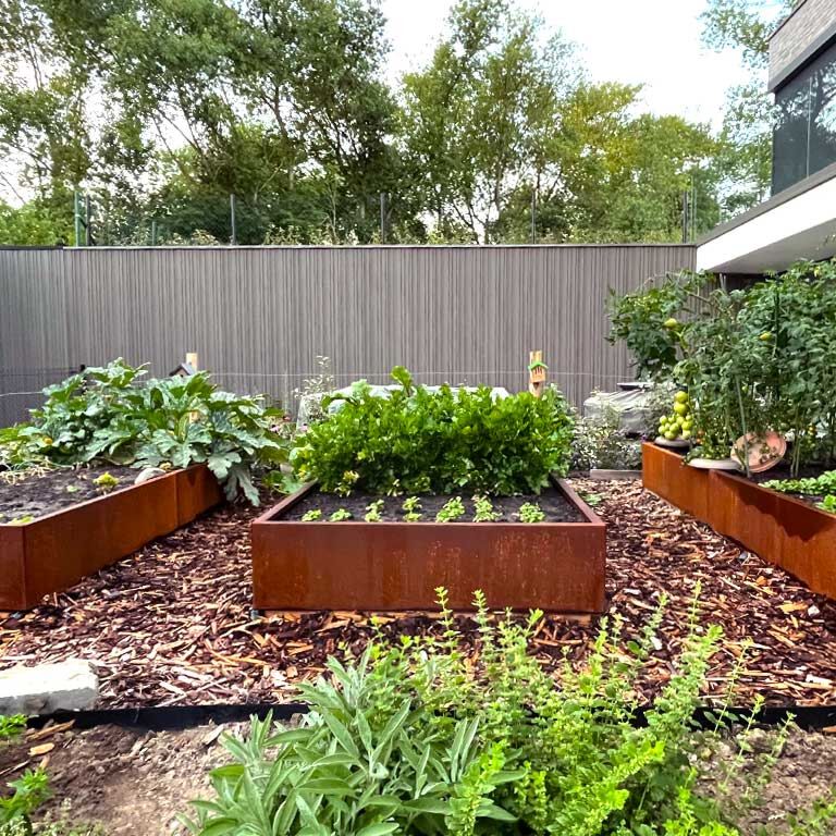 Korito za rože iz jekla corten Texas xxl 240 x 120 cm