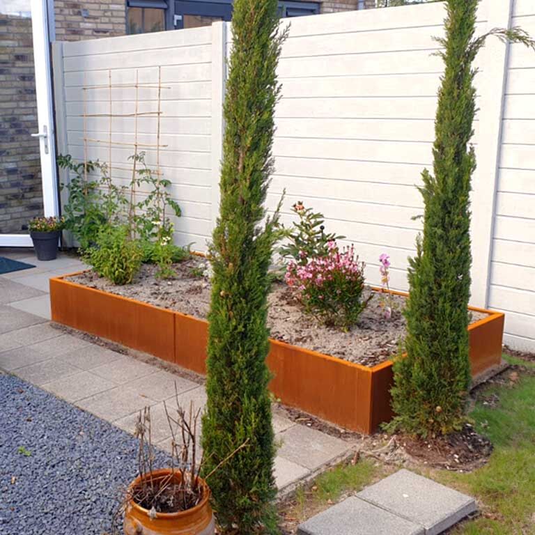 Korito za rože iz jekla corten Texas xxl 240 x 120 cm