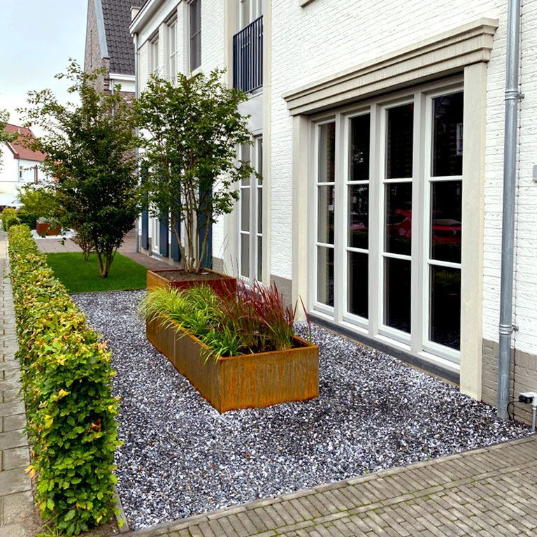 Korito za rože iz jekla corten Texas xxl 240 x 80 cm