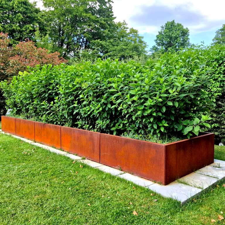 Korito za rože iz jekla corten Texas xxl 300 x 40 cm