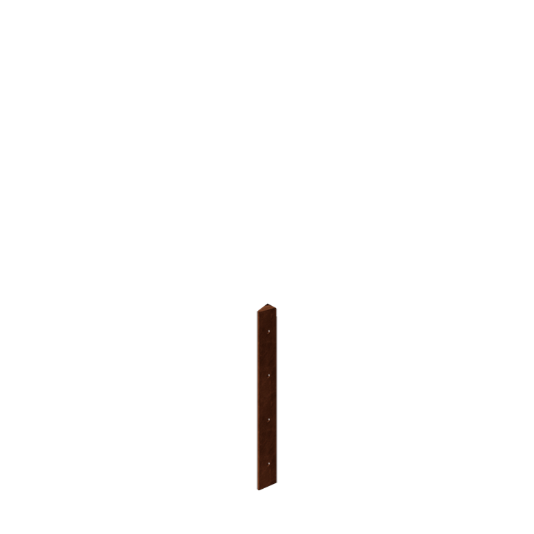 Corten jekleno korito za rože - Kotni kos 30° - 40 cm