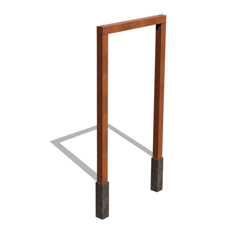 Pergola iz jekla corten ravno 150 cm