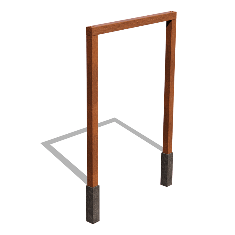 Pergola iz jekla corten ravno 200 cm
