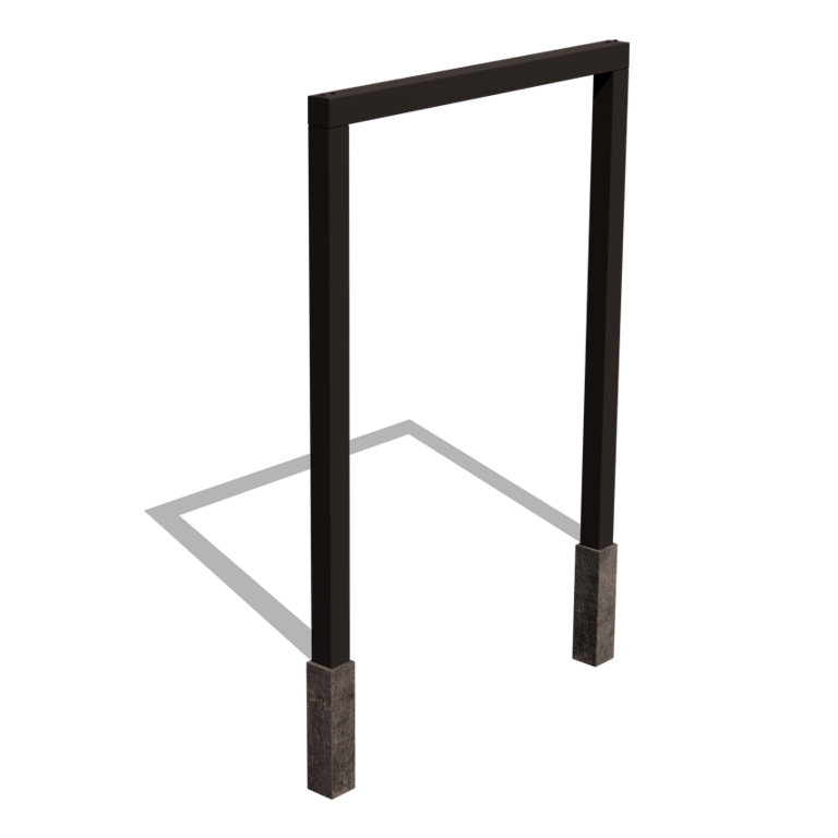 Pergola iz prašno barvanega jekla ravno 200 cm