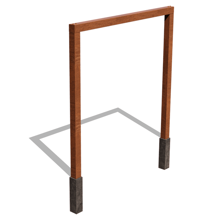 Pergola iz jekla corten ravno 250 cm