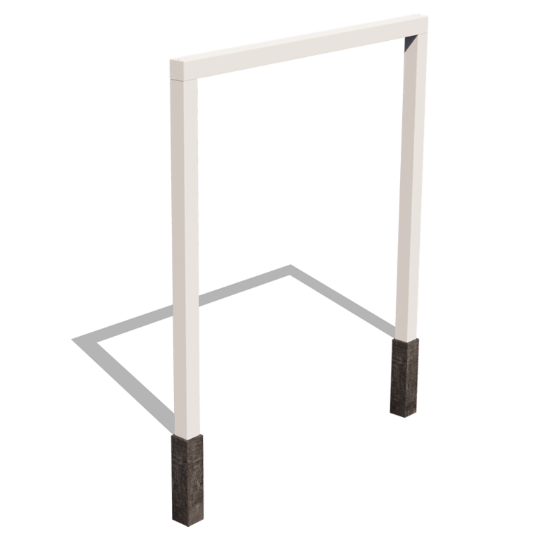 Pergola iz prašno barvanega jekla ravno 250 cm