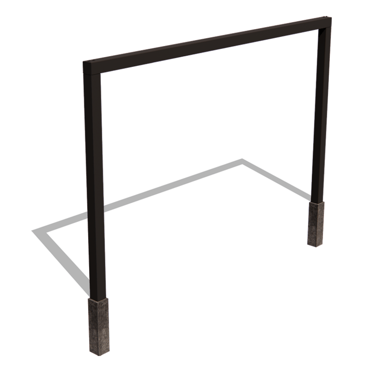 Pergola iz prašno barvanega jekla ravno 400 cm