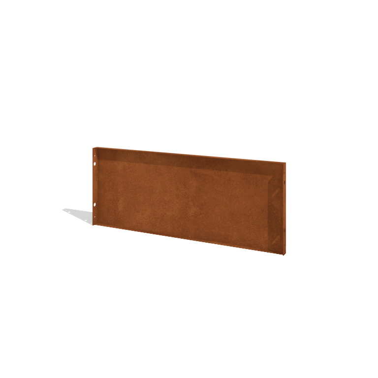 Vrtna ograja iz jekla corten H ploščo 120 x 47,5 cm