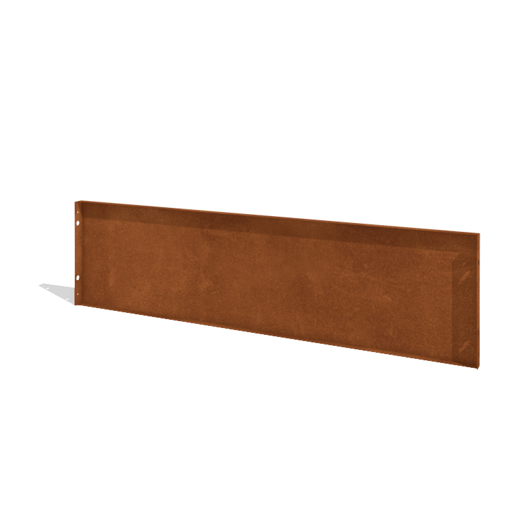 Vrtna ograja iz jekla corten H ploščo 180 x 47,5 cm