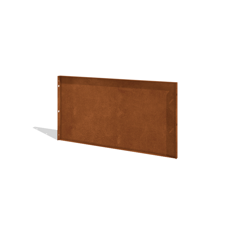 Vrtna ograja iz jekla corten H ploščo 120 x 63,3 cm