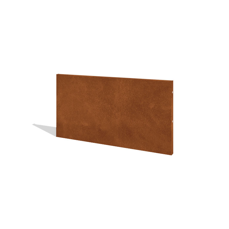 Vrtna ograja iz jekla corten H ploščo 120 x 63,3 cm