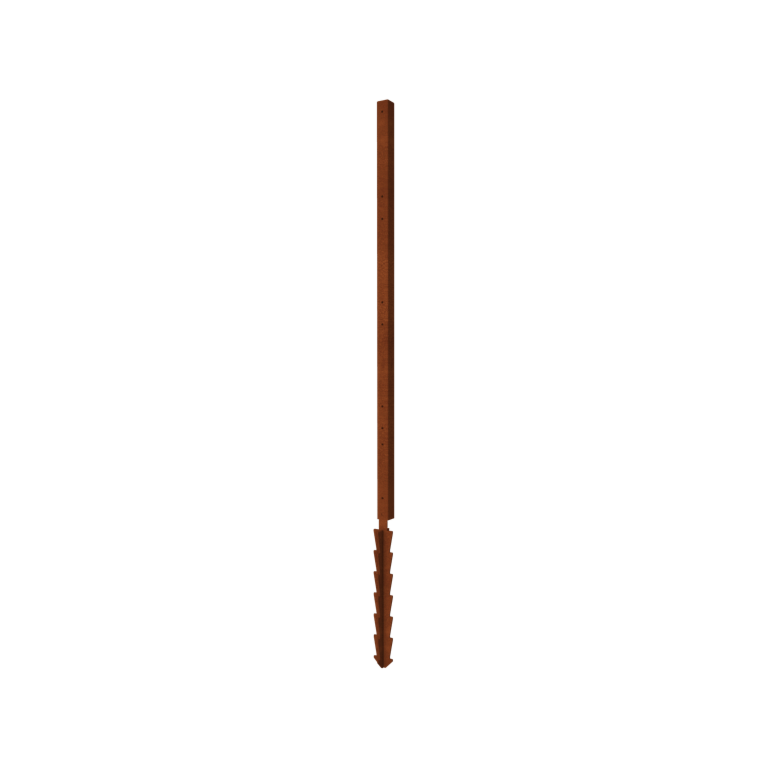 Vrtna ograja iz jekla corten H vmesni steber s talnim zatičem 190 x 6 x 6 cm Vrtna ograja iz jekla corten H vmesni steber s talnim zatičem 190 x 6 x 6 cm