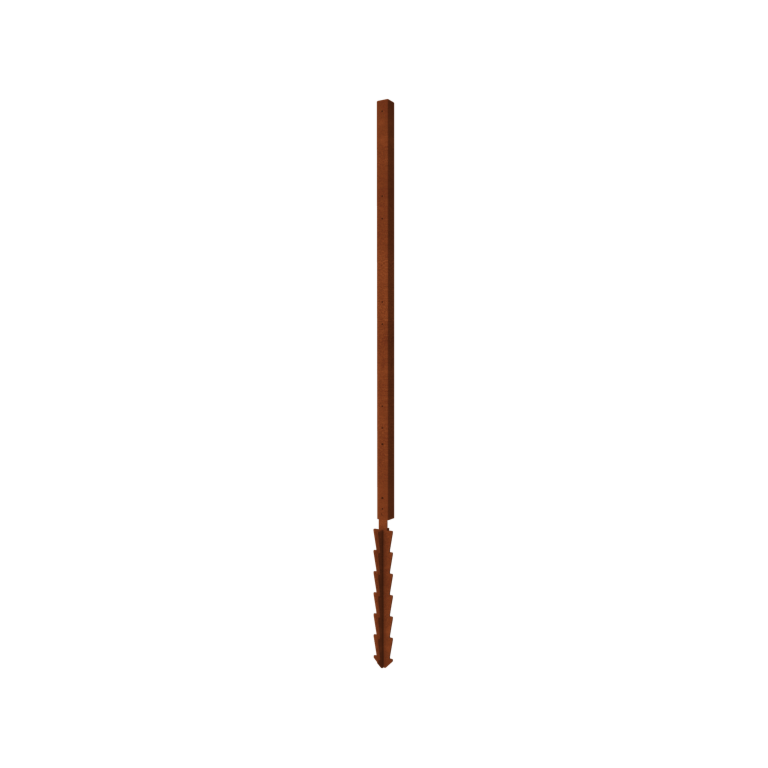 Vrtna ograja iz jekla corten H končni steber s talnim zatičem 190 x 6 x 6 cm Vrtna ograja iz jekla corten H končni steber s talnim zatičem 190 x 6 x 6 cm