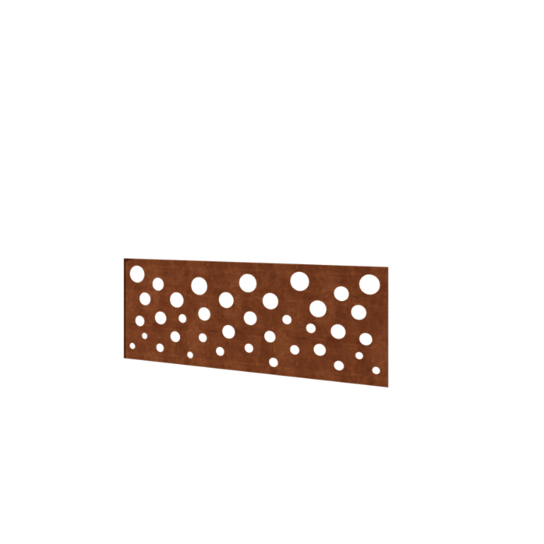 Vrtna ograja iz jekla corten H ploščo B 120 x 47,5 cm