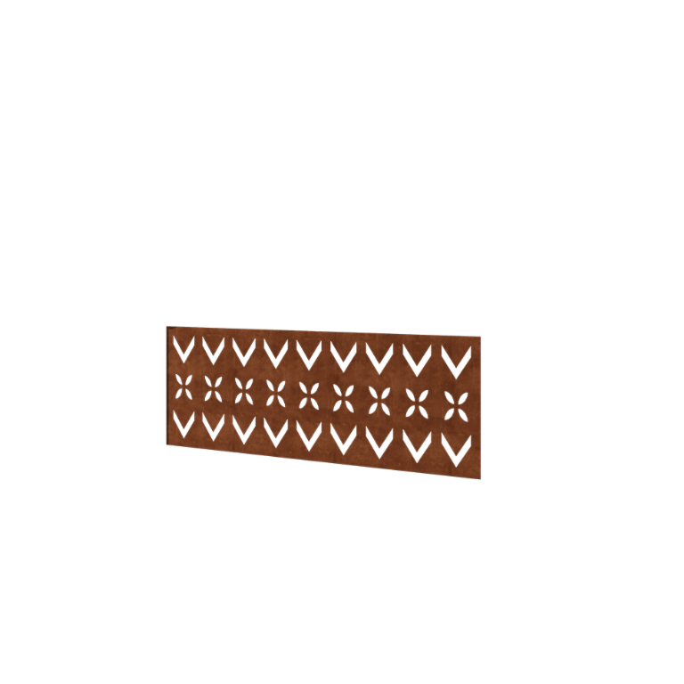 Corten jeklena ograja H - Panel V - 120 x 47,5 cm