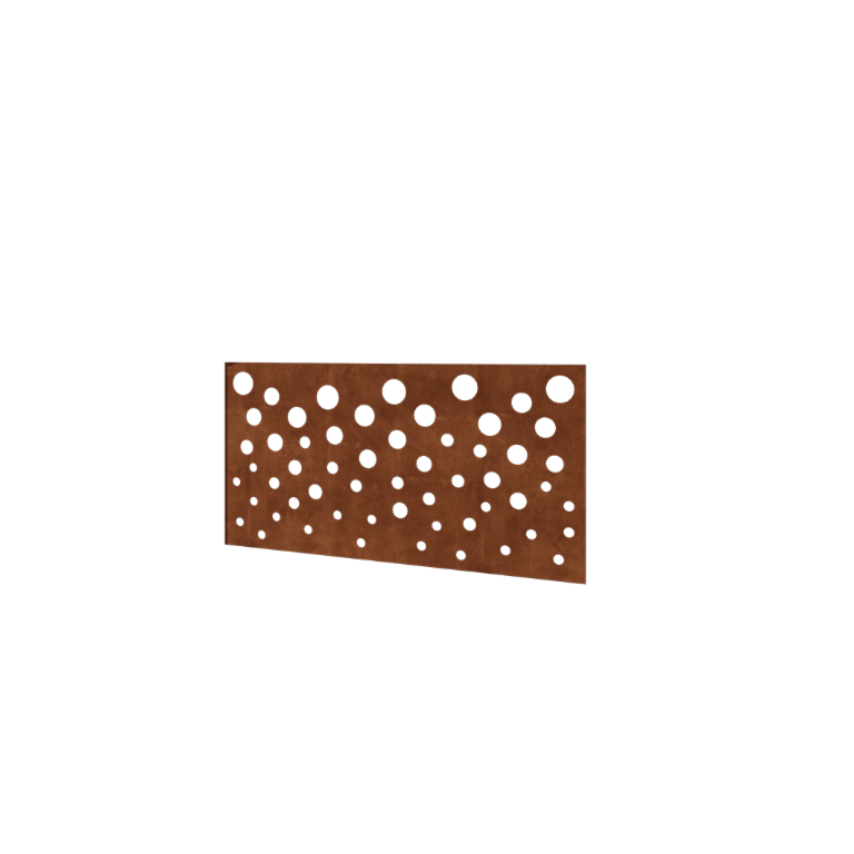 Corten jeklena ograja H - Panel B - 120 x 63,3 cm