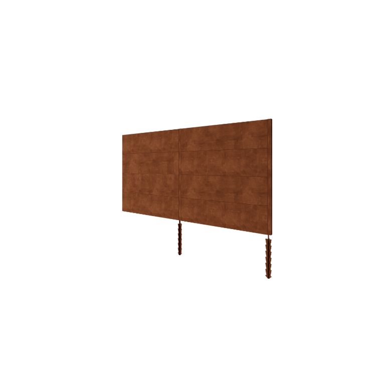 Vrtna ograja iz jekla corten H4 setti 372 cm
