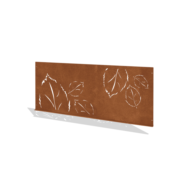 Okrasna ograja za vrt iz jekla corten N 149 x 60 cm